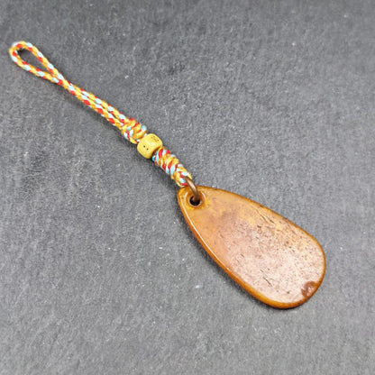 Amulet,Yak Bone Carved OM Mani Padme Hum Mantra,Tibetan Letter