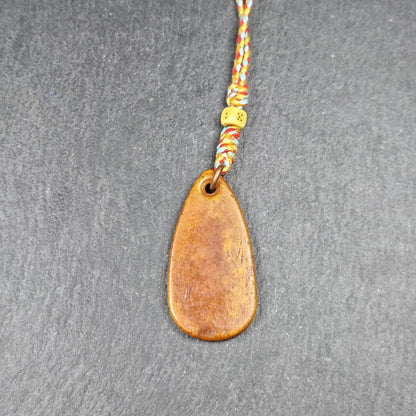 Amulet,Yak Bone Carved OM Mani Padme Hum Mantra,Tibetan Letter