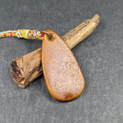 Amulet,Yak Bone Carved OM Mani Padme Hum Mantra,Tibetan Letter