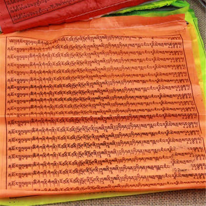 Prayer Flags of Akshobhya Buddha Mantra - Buddha statue, view 4