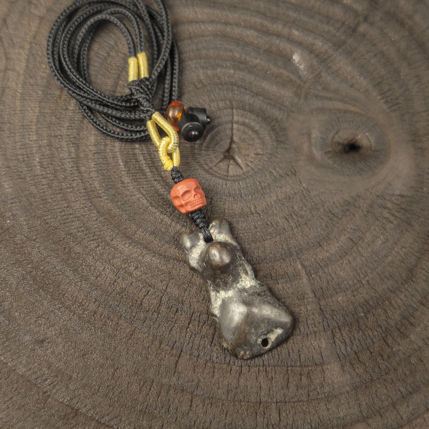 Tibetan Snow Lion Protection Amulet Necklace