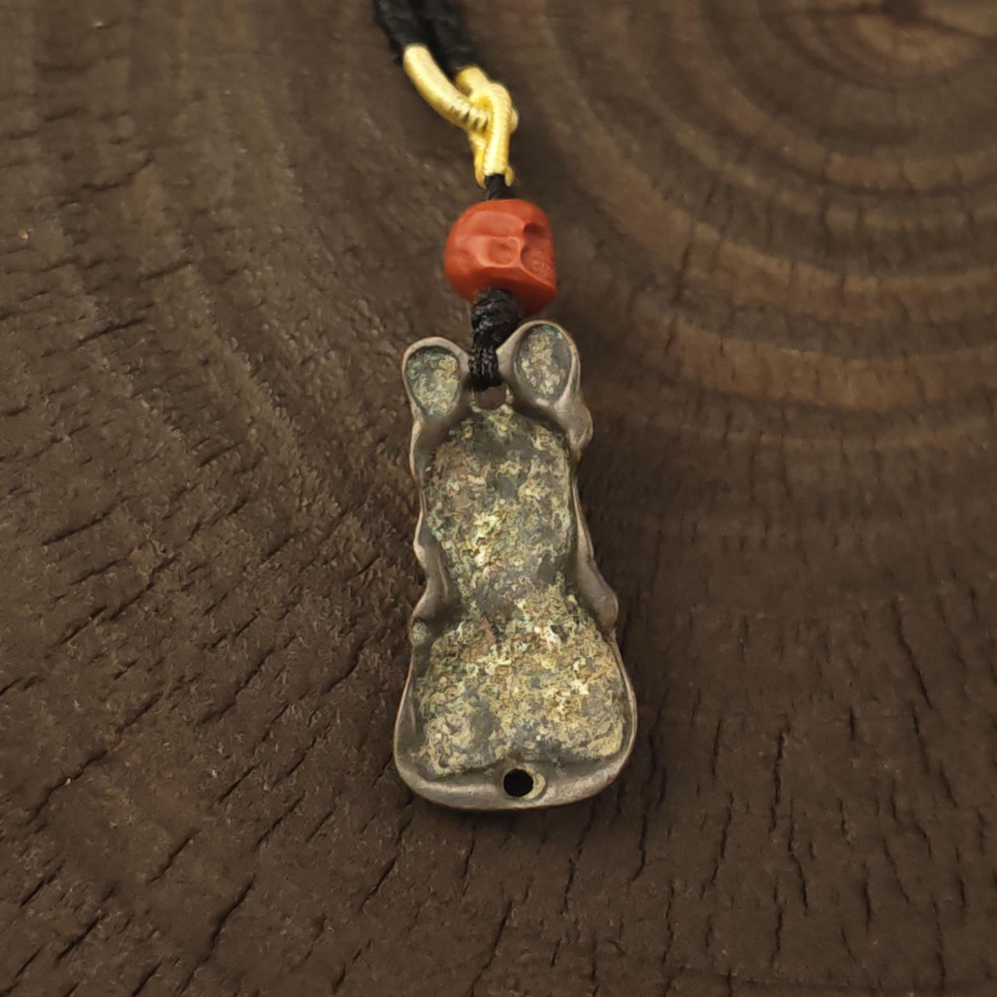 Tibetan Snow Lion Protection Amulet Necklace