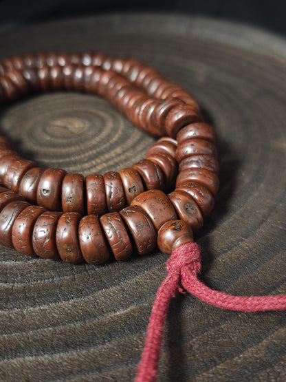 15mm Phoenix Eye Bodhi Seed Mala Blessed 108 Prayer Bead