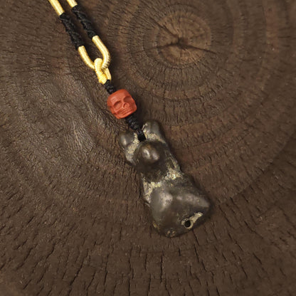 Tibetan Snow Lion Protection Amulet Necklace
