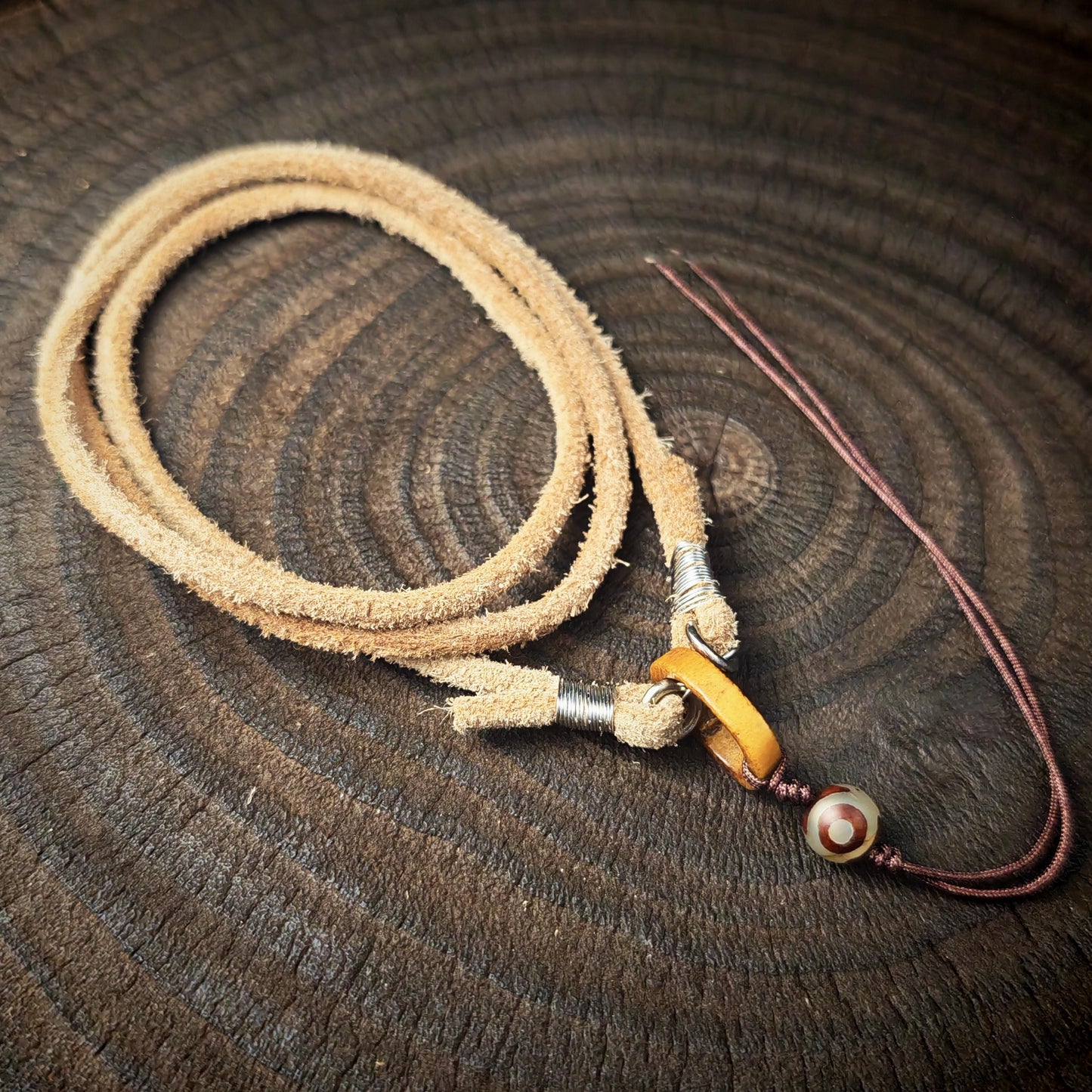 Genuine Tibetan Rawhide Leather Necklace Strap Unisex