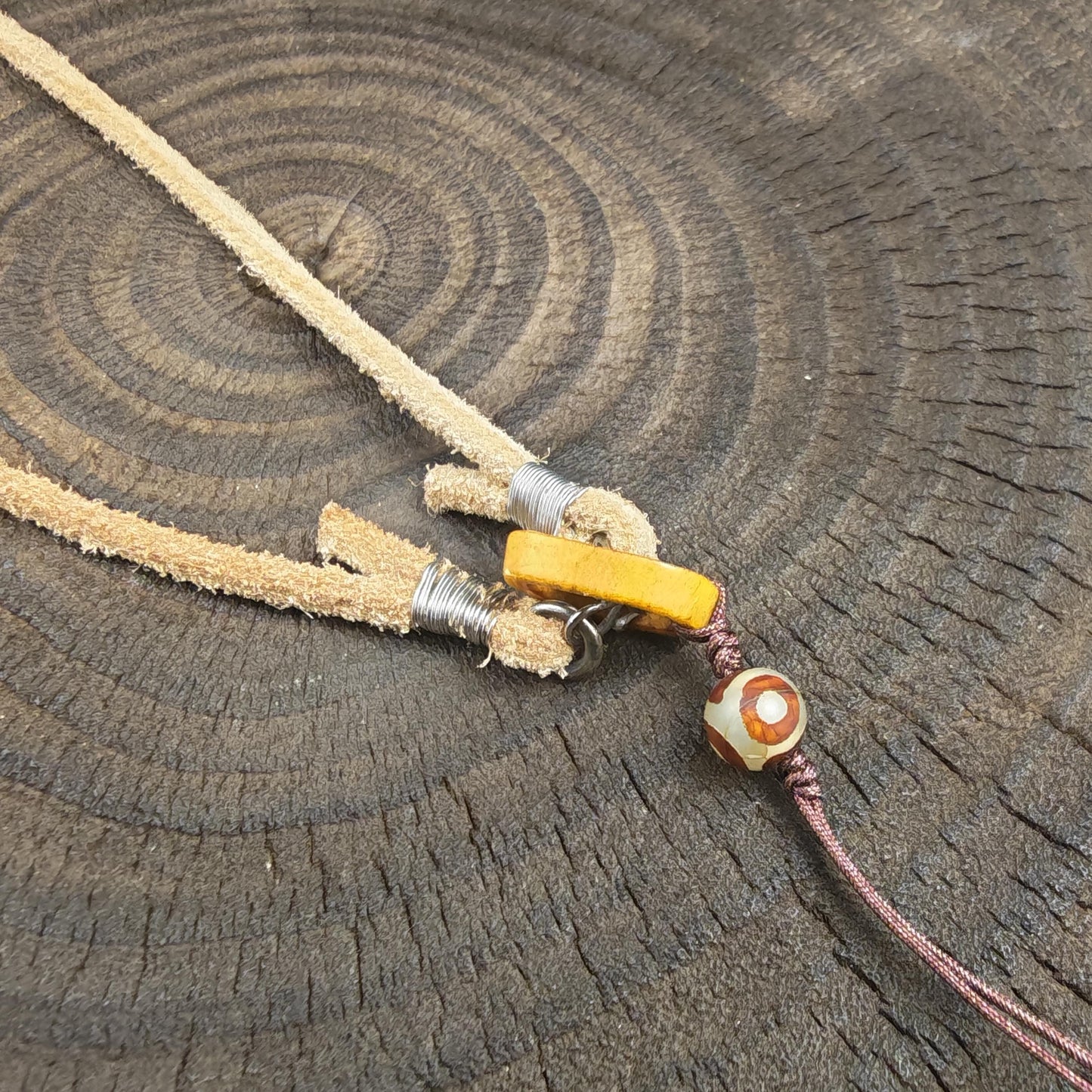 Genuine Tibetan Rawhide Leather Necklace Strap Unisex