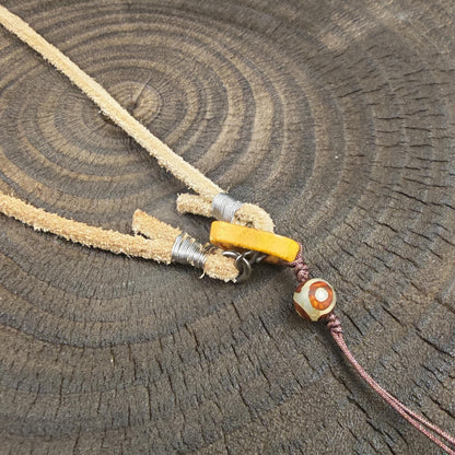 Genuine Tibetan Rawhide Leather Necklace Strap Unisex