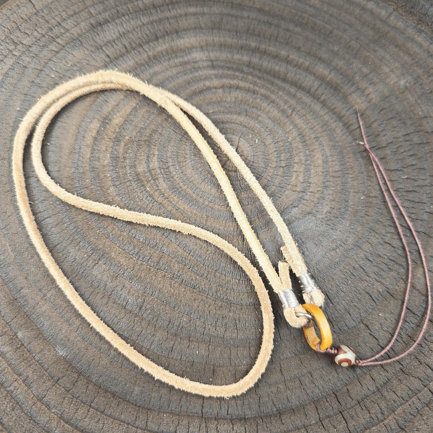 Genuine Tibetan Rawhide Leather Necklace Strap Unisex