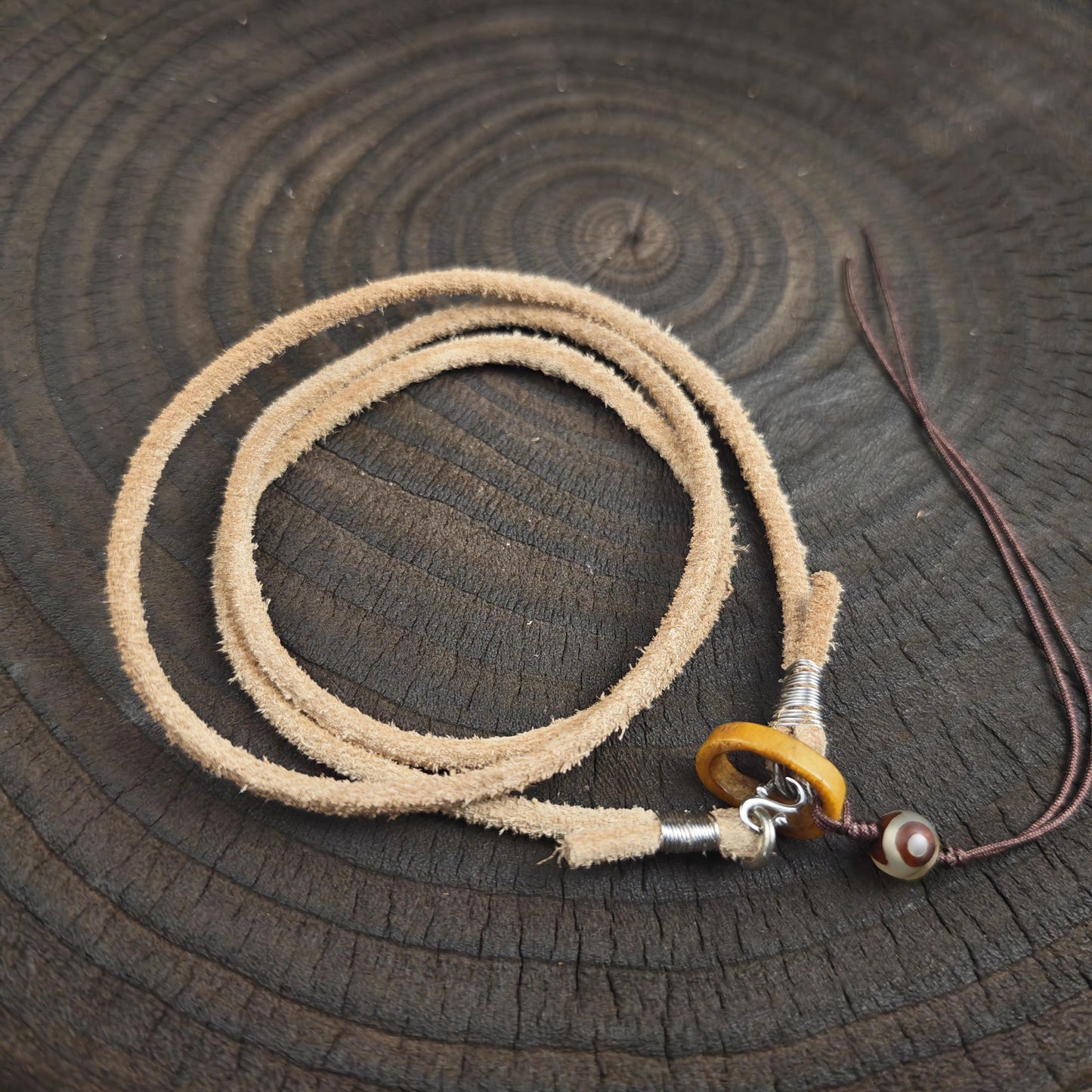 Genuine Tibetan Rawhide Leather Necklace Strap Unisex