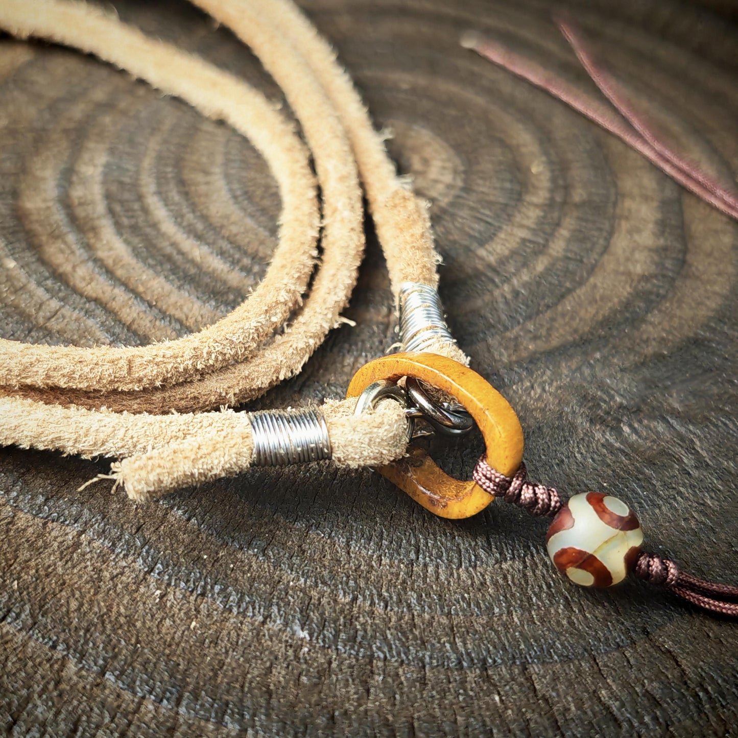 Genuine Tibetan Rawhide Leather Necklace Strap Unisex
