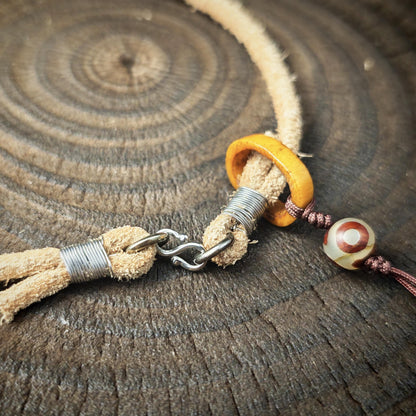 Genuine Tibetan Rawhide Leather Necklace Strap Unisex