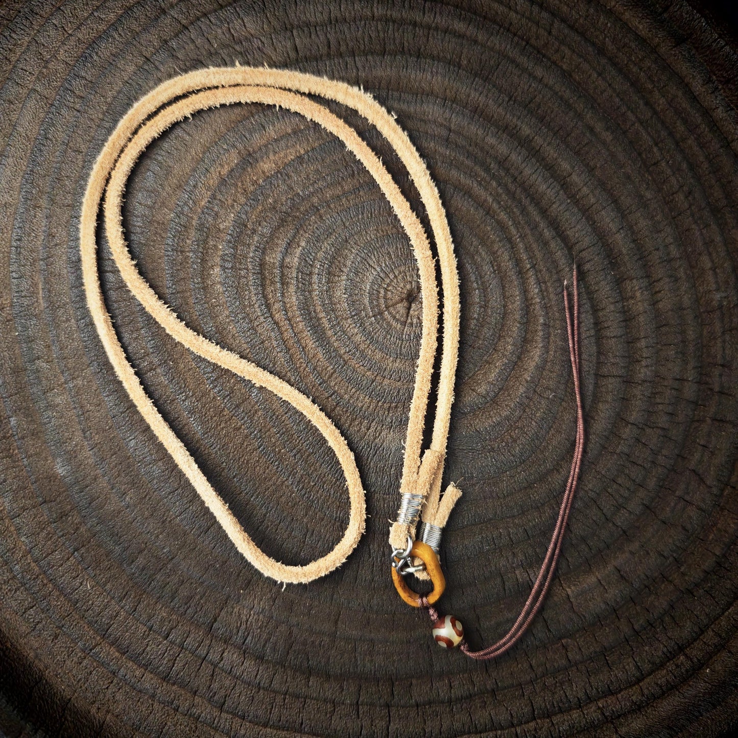 Genuine Tibetan Rawhide Leather Necklace Strap Unisex
