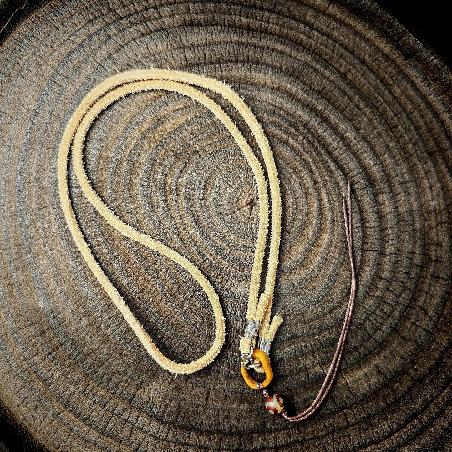 Genuine Tibetan Rawhide Leather Necklace Strap Unisex