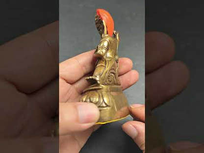 Vajrapani - Heilige tibetische Statue, 40 Jahre alt, 11 cm Höhe
