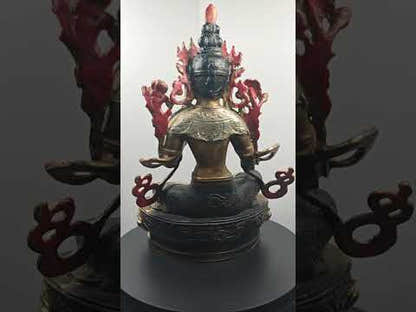 Green Tara Statue - Handmade Tibetan Buddha Statue