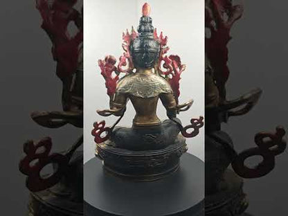 Statue de Tara Verte - Statue de Bouddha Tibétaine Artisanale