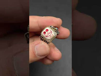 Silberring | Ivo Citipati Totenkopfmeister-Ring