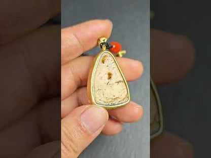 Shield-shaped Kapala Amulet - 37mm × 27mm - Decades Old