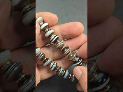 Medicine Buddha Dzi Wrist Mala