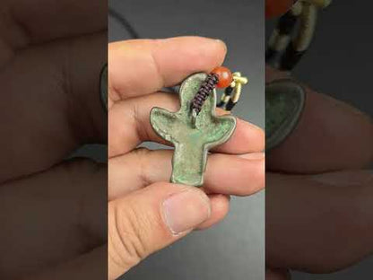 Tibetan Buddhist Amulet Pendant | Garuda Golden-Winged Bird