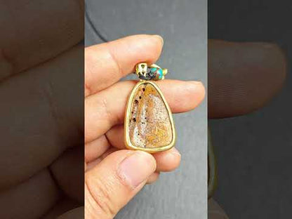 Shield-shaped Kapala Amulet - 33mm × 24mm - Decades Old