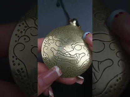Mandala Flower Amulet Melong Mirror Pendant