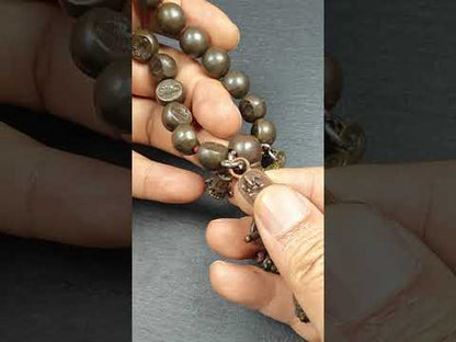 Handhold Wrist Mala,12mm Half Round Scorpion (of Guru Rinpoche)