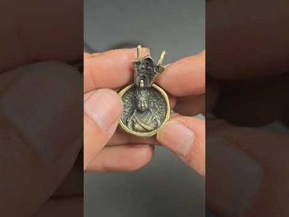 Double Faced Drashi Lhamo Amulet,Zashi Lhamo Pendant