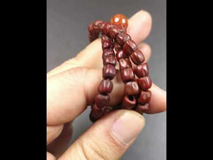 Cypress Seed Beads Mala,0.26"