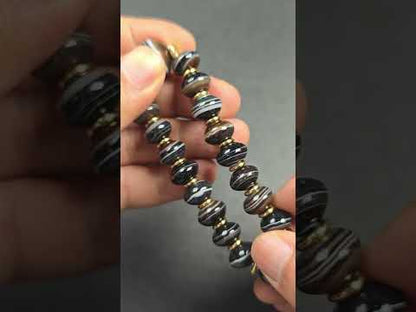 Tibetan Dzi Wrist Mala Medicine Buddha Dzi Bracelet