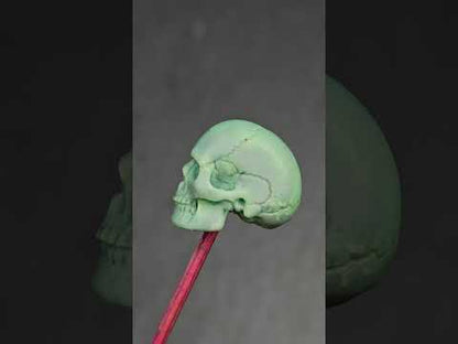 Authentic Turquoise Citipati Skull Bead,15*13*11mm