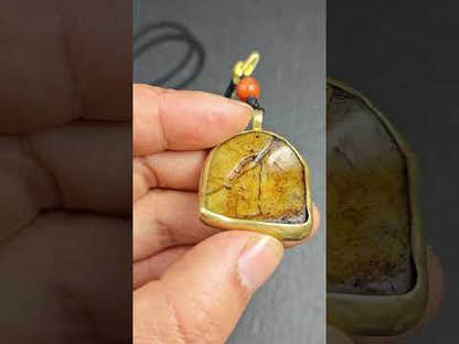 Antique Shield-shaped Kapala Amulet 36mm × 31mm Decades Old