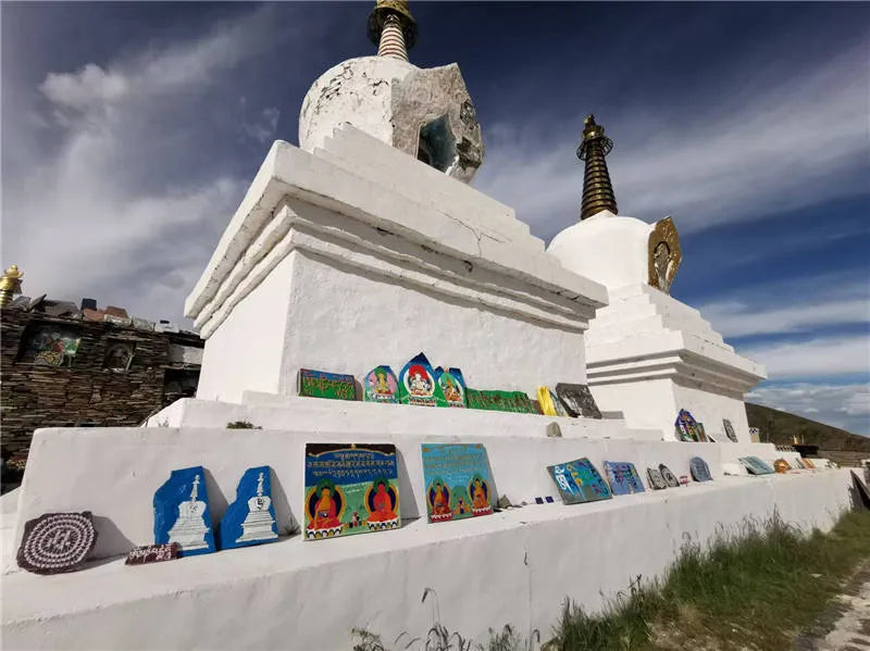 Scenery of Mani Stone Scripture town -  Shiqu County - Kham,Tibet - Gandhanra Tibetan Crafts