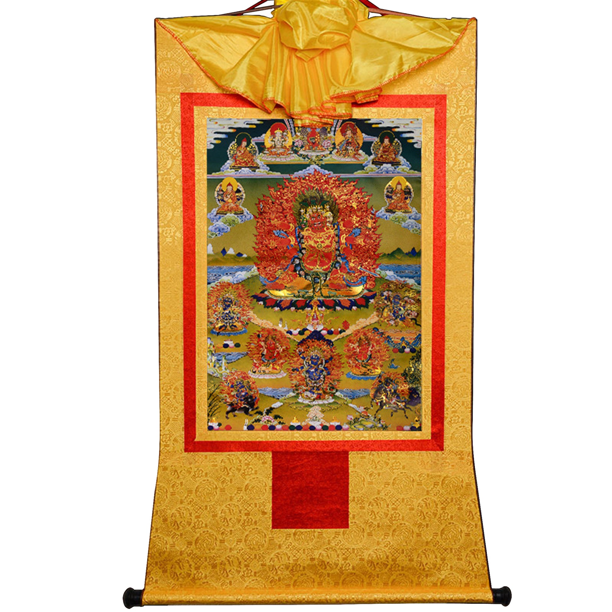 Gandhanra-Thangka-Art-Hayagriva-Yaksha-Attendant-Wisdom-King