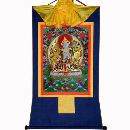 White Tara - Tibetan thangka painting, view 10