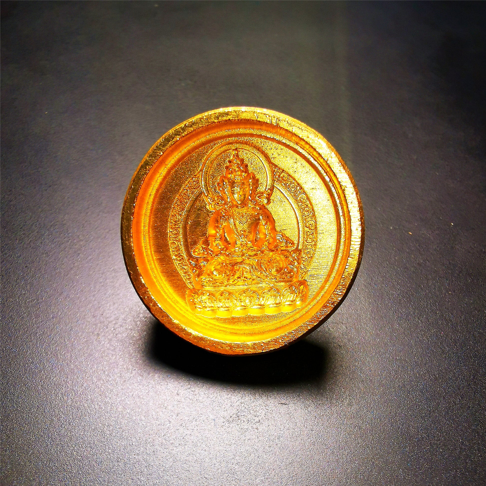 Gandhanra Handmade Small Round Tsa Tsa ,Tibetan Buddha Statue Mold-amitayus
