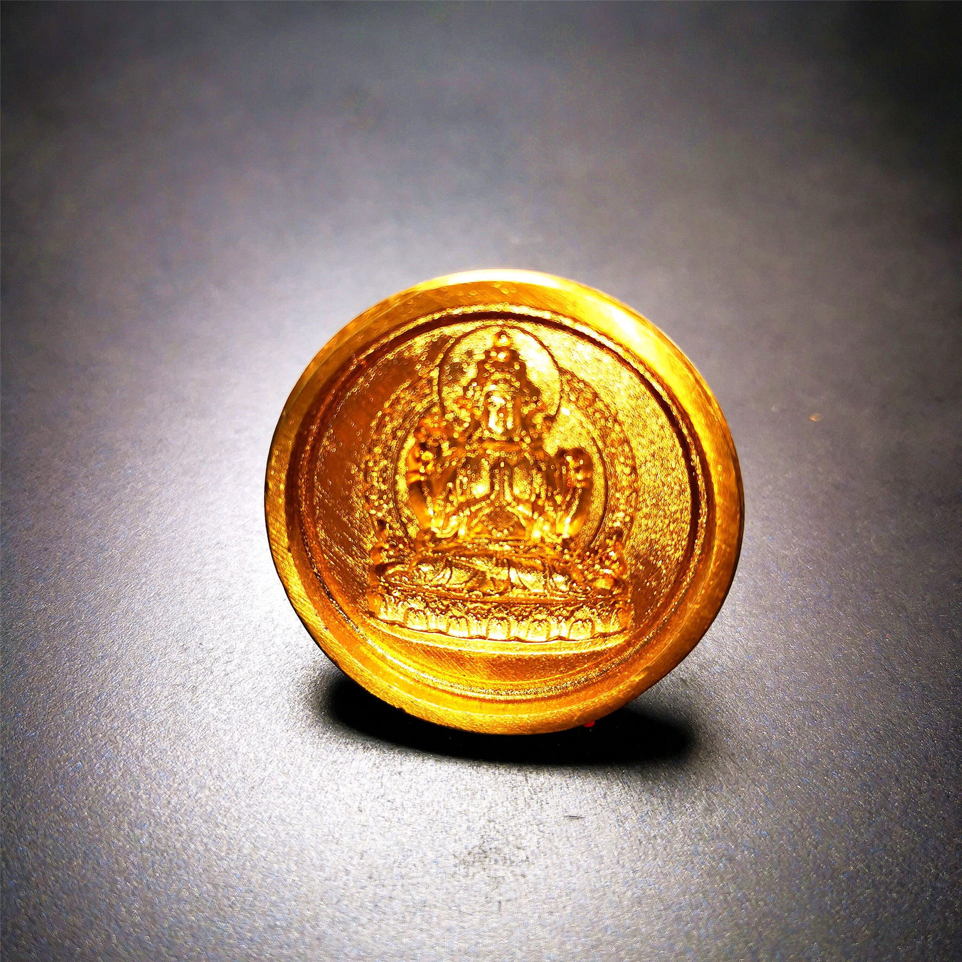 Gandhanra Handmade Small Round Tsa Tsa ,Tibetan Buddha Statue Mold-Chenrezig