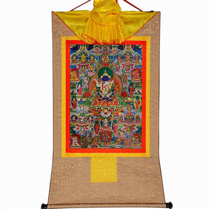 Bardo Thodol-42 Silent Deities - Tibetan thangka painting, view 7