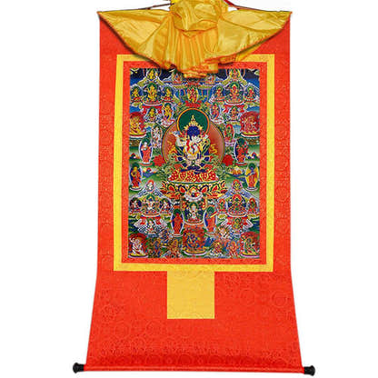 Bardo Thodol-42 Silent Deities - Tibetan thangka painting, view 16