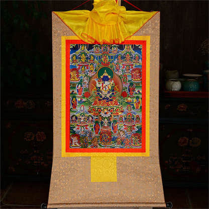 Bardo Thodol-42 Silent Deities - Tibetan thangka painting, view 8