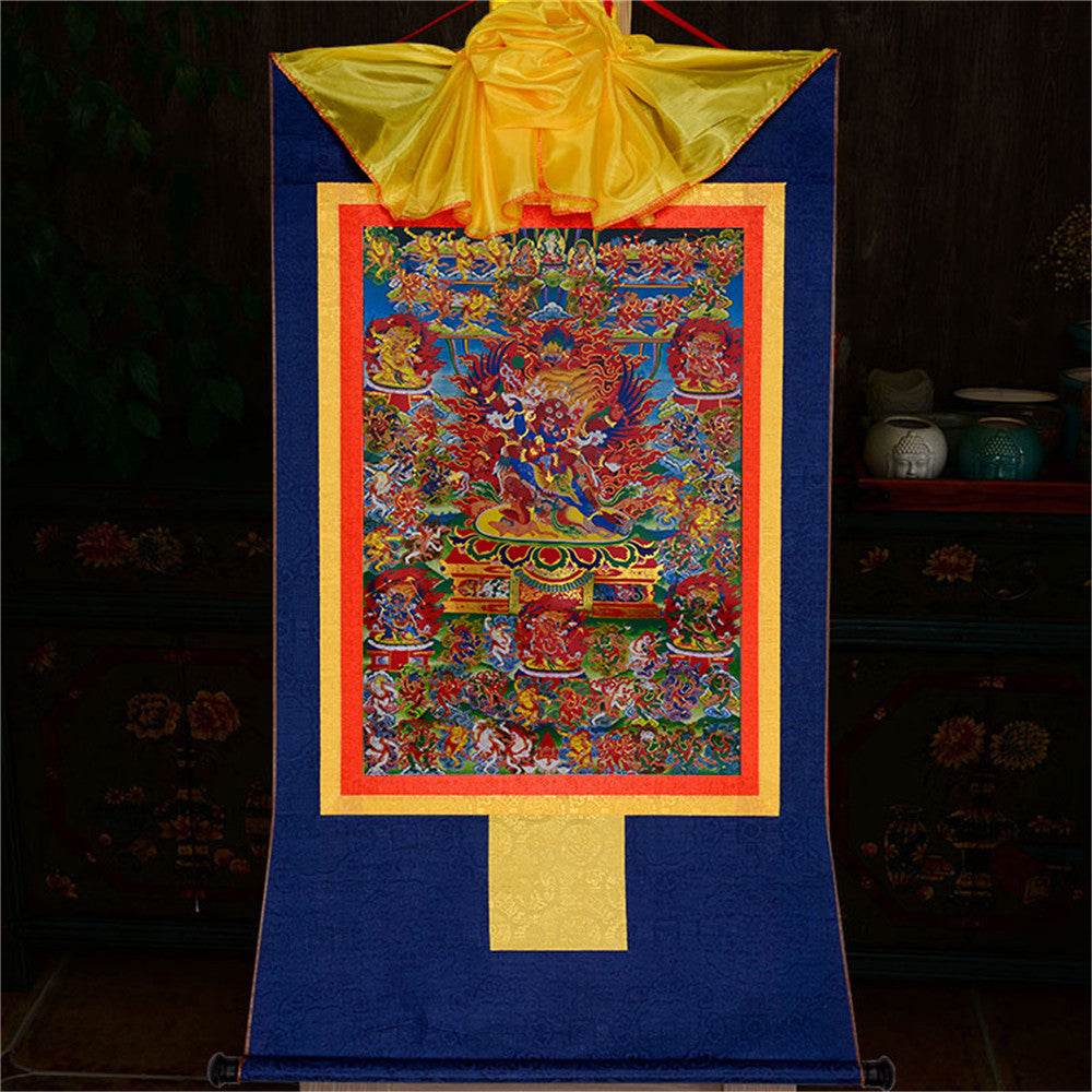 Bardo Thodol-58 Wrathful Deities - Tibetan thangka painting, view 10