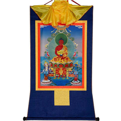 Amitayus,Amida,Amitabha - Tibetan thangka painting, view 11