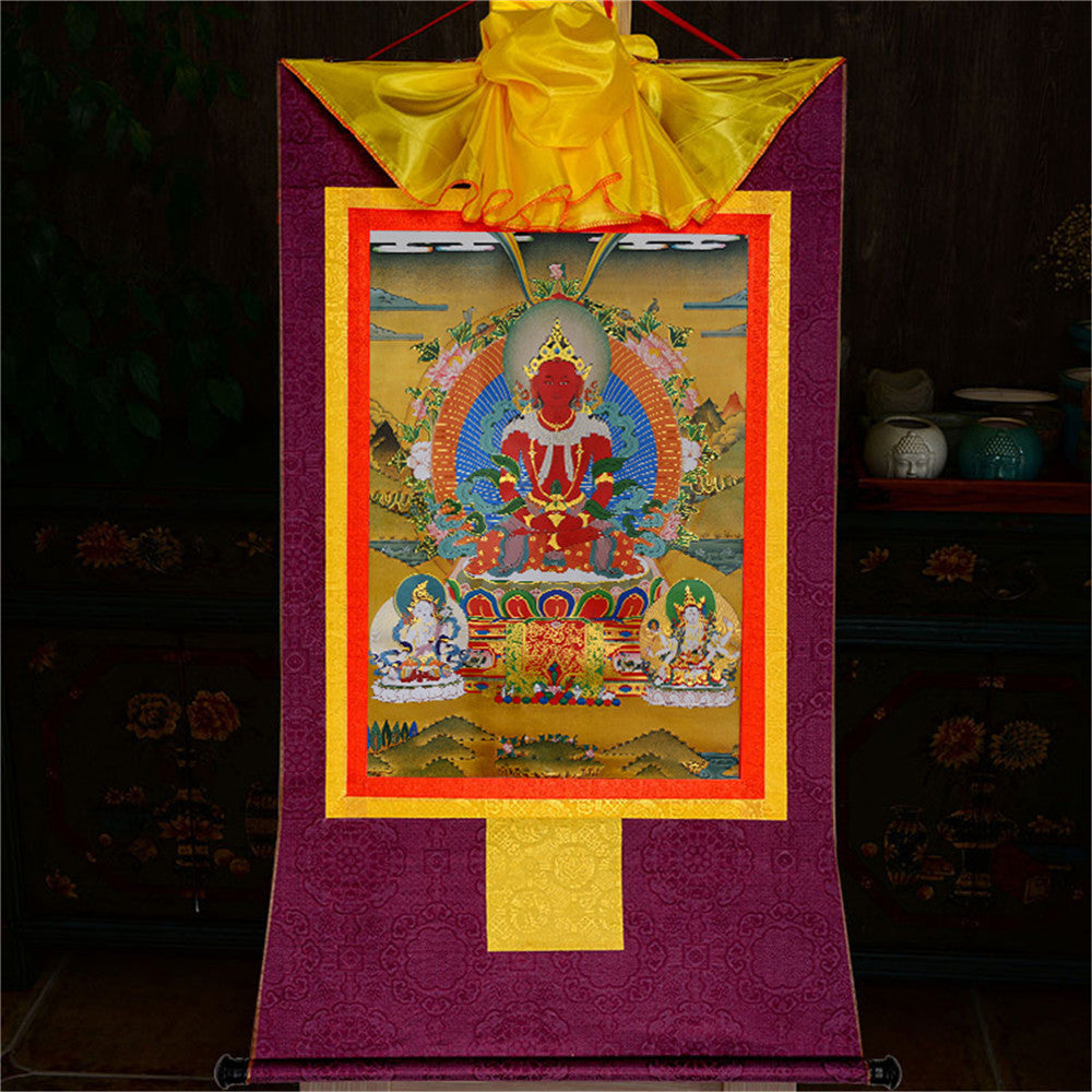 Gandhanra-Thangka-Art-Amitayus-Buddha-Of-Infinite-Life