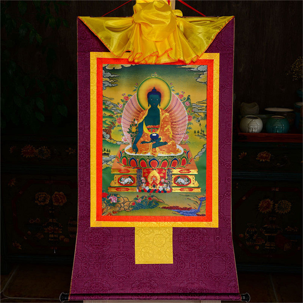 Gandhanra-Thangka-Art-Bhaisajyaguru-Medicine-Buddha
