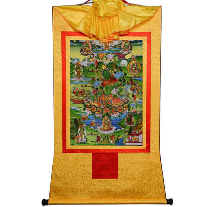 Eight Forms of Green Tara - Tibetan thangka painting, view 14