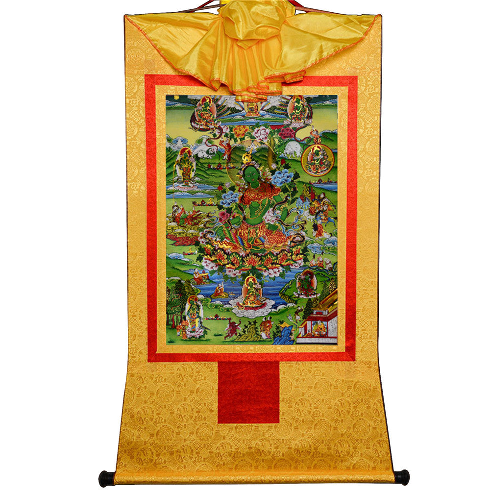 Gandhanra-Thangka-Art-Eight-Forms-of-Green-Tara