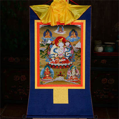 White Tara - Tibetan thangka painting, view 11