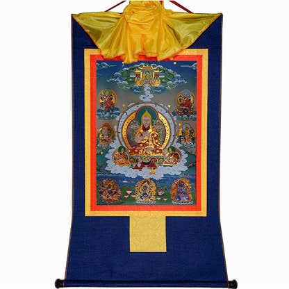 Je Tsongkhapa,Losang Drakpa,Je Rinpoche - Tibetan thangka painting, view 10
