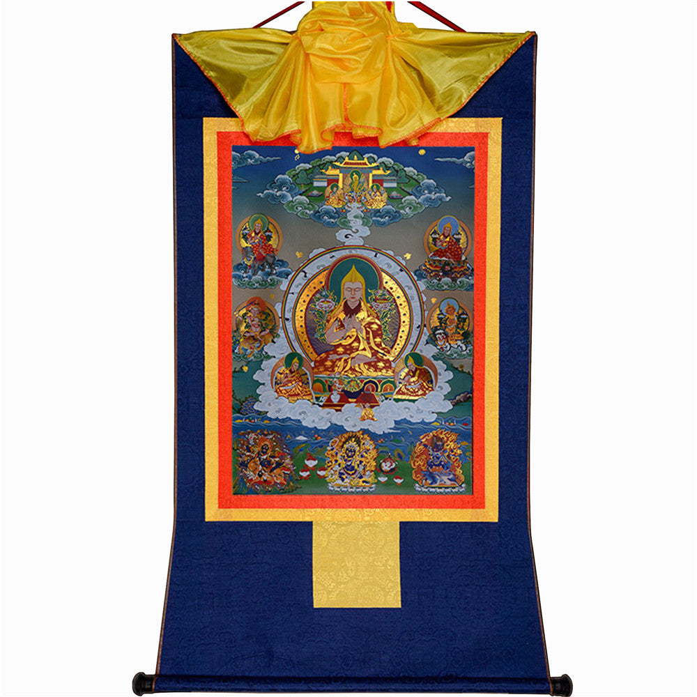 Gandhanra-Thangka-Art-JeTsongkhapa-Losang-Drakpa-JeRinpoche