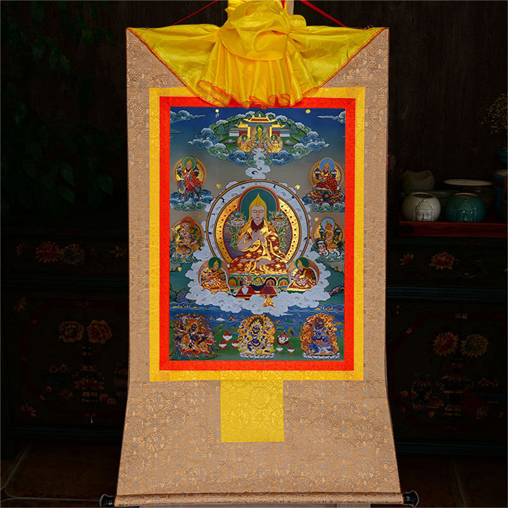 Gandhanra-Thangka-Art-JeTsongkhapa-Losang-Drakpa-JeRinpoche